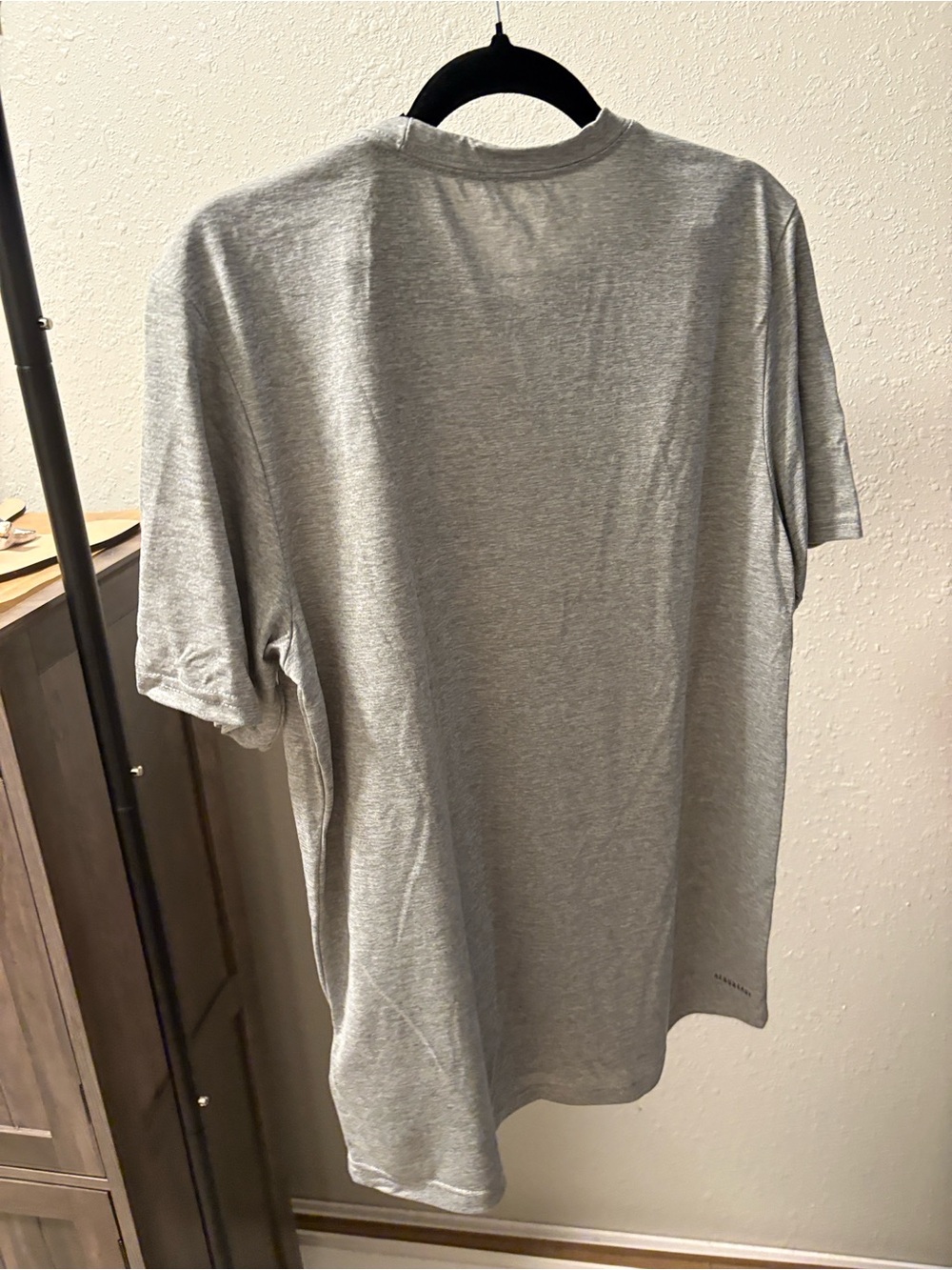 adidas Men's Heather Gray Short Sleeve Tee